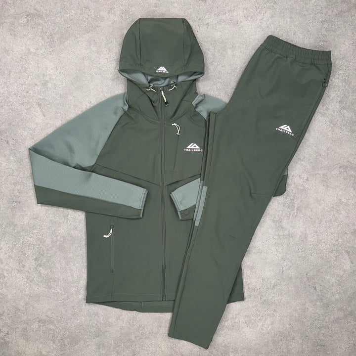 Trailberg Rapid Dash Tracksuit (Green/Green)