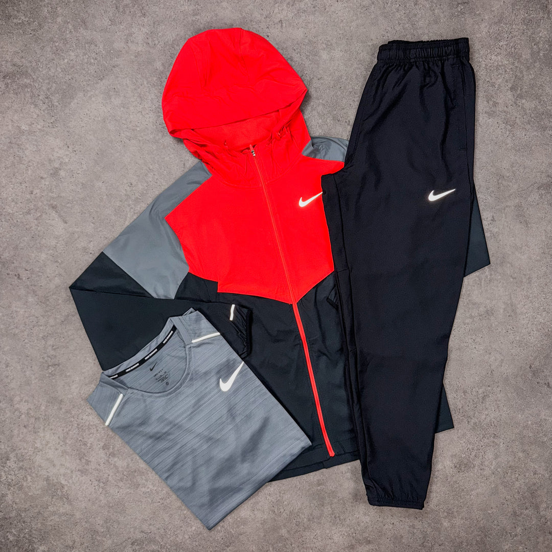 Nike Triple Threat Set – Signal Red x Black x Wolf Grey