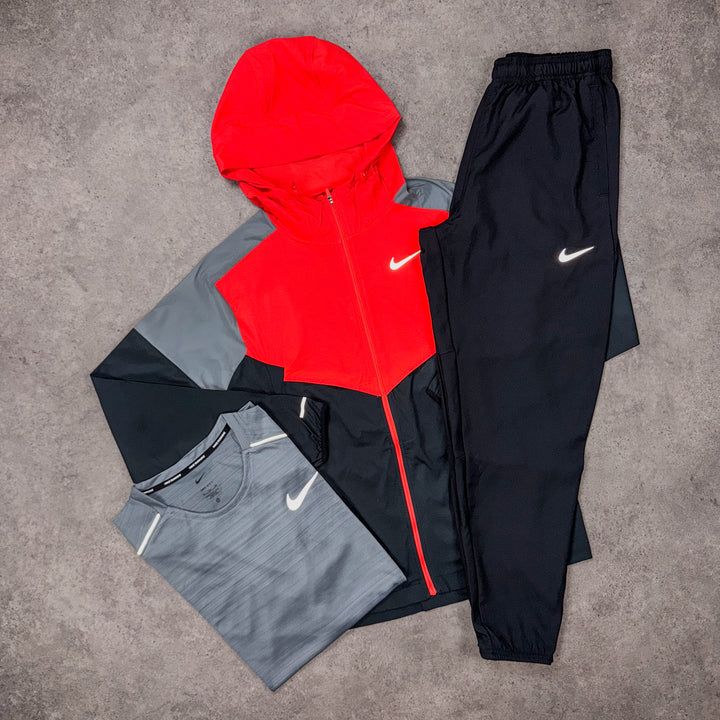 Nike Triple Threat Set – Signal Red x Black x Wolf Grey