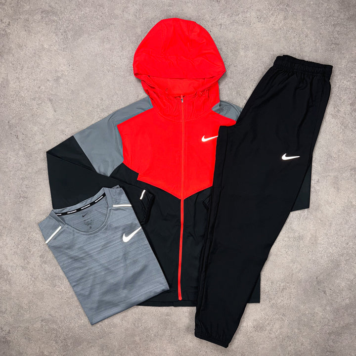 Nike Triple Threat Set – Signal Red x Black x Wolf Grey
