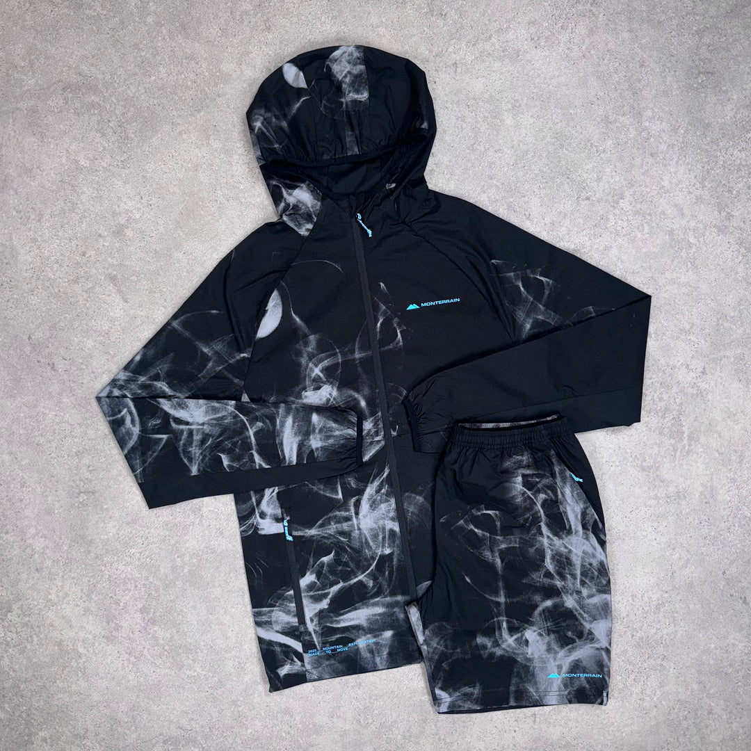 Monterrain Transcend Short Set (Black/Teal)