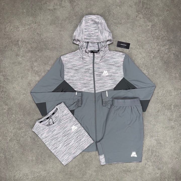 Montirex Static Grey Tri Set – Jacket x Tee x Shorts