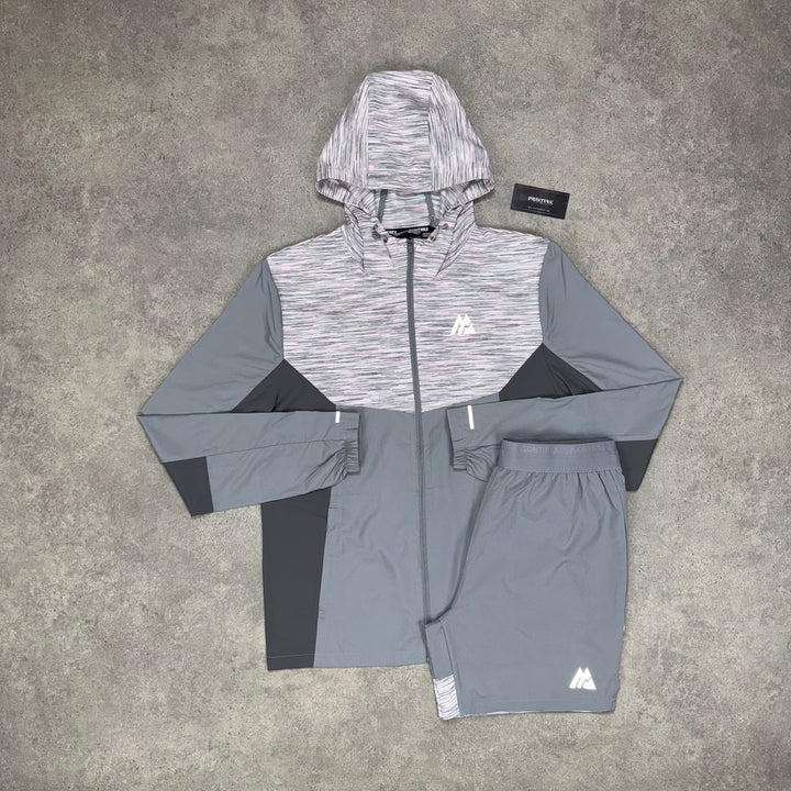 Montirex Static Windbreaker Duo Set – Grey x Pink