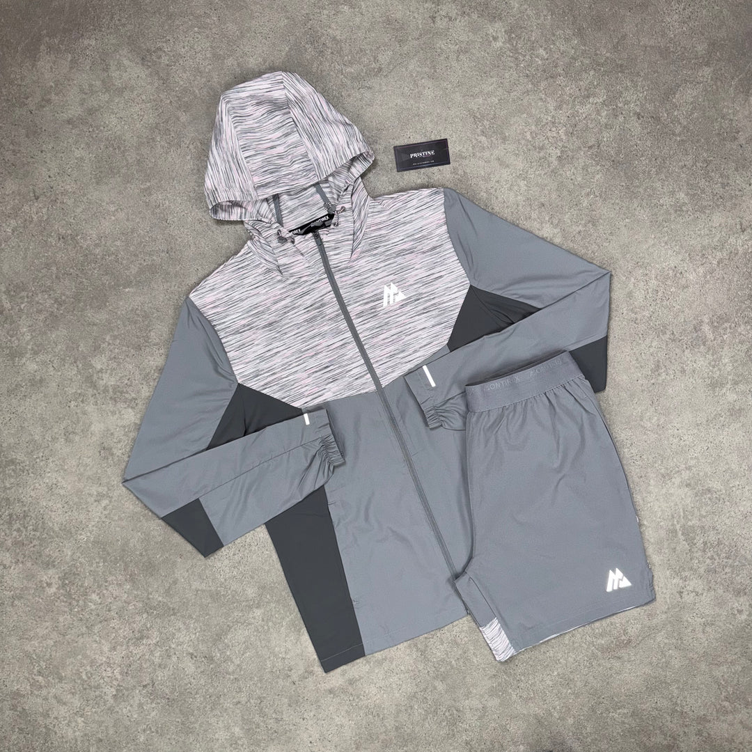 Montirex Static Windbreaker Duo Set – Grey x Pink