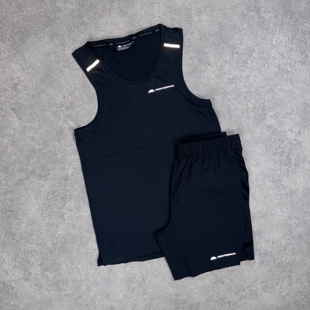 Monterrain Velocity Vest Short (Black/Black)