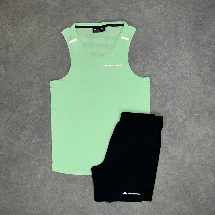 Monterrain Velocity Vest Short (Green/Black)