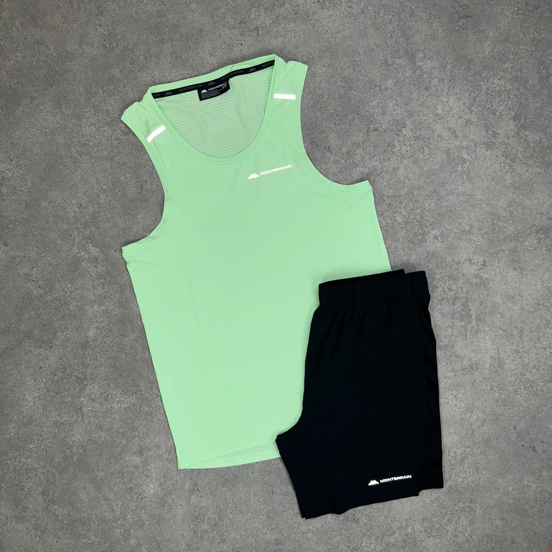 Monterrain Velocity Vest Short (Green/Black)