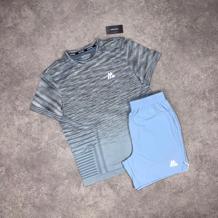 Montirex Fade Duo Short Set – Ice Blue x Baby Blue