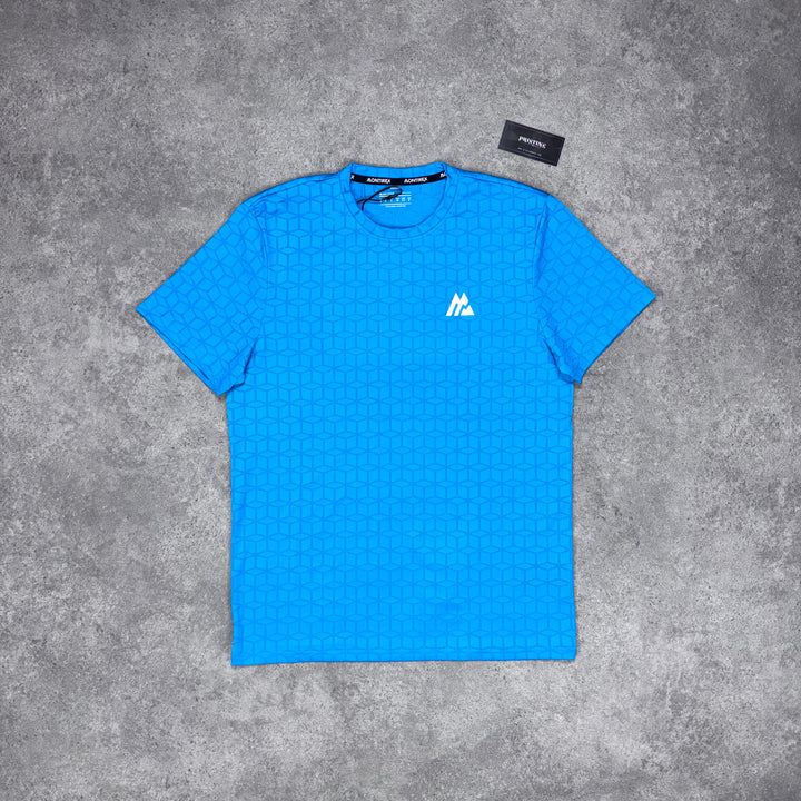 Montirex GeoTech Tee – Electric Blue