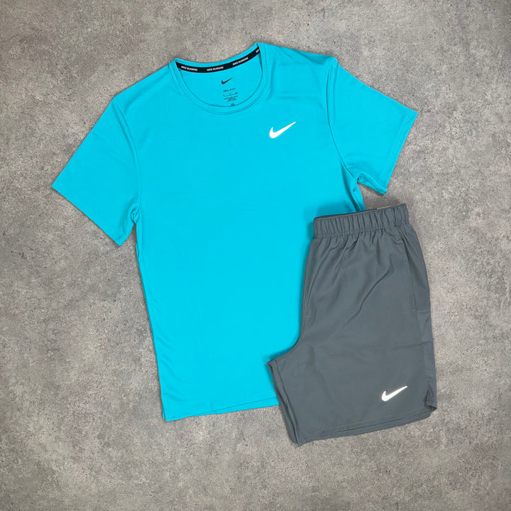 Nike Miler Set (Teal/Grey)
