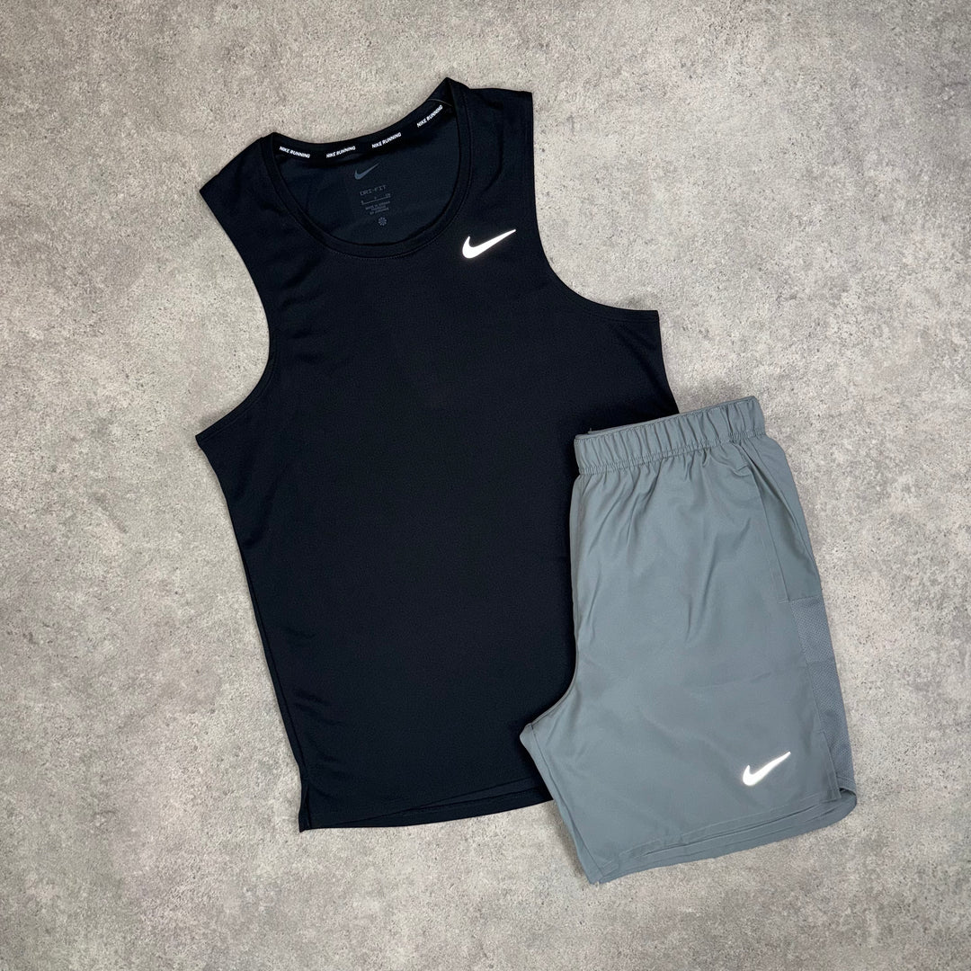 Nike Tank Top Short Set (Black/Grey)