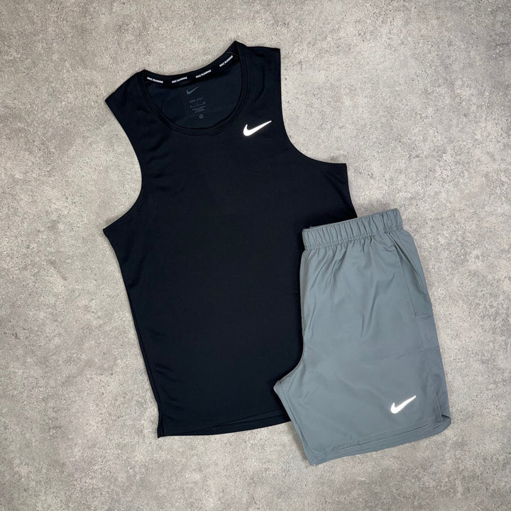 Nike Tank Top Short Set (Black/Grey)
