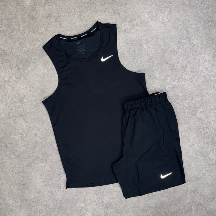 Nike Tank Top Short Set (Black)