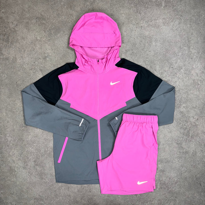 Nike Light Windrunner Shorts Set (Playful-Pink)