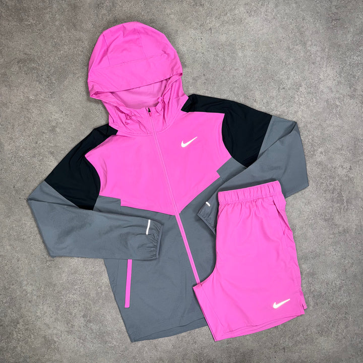 Nike Light Windrunner Shorts Set (Playful-Pink)