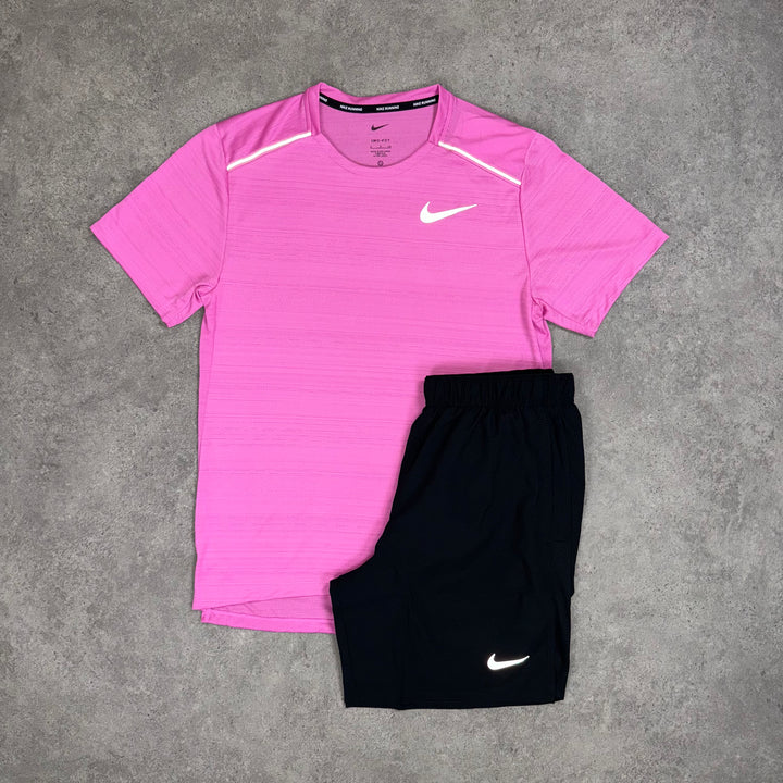 Nike Miler Set (Playful Pink/Black)