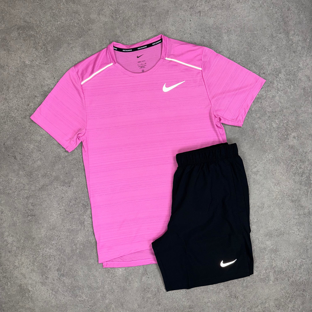Nike Miler Set (Playful Pink/Black)