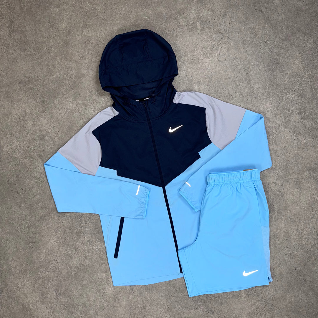 Nike Light Windrunner Shorts Set (Baby-Blue)