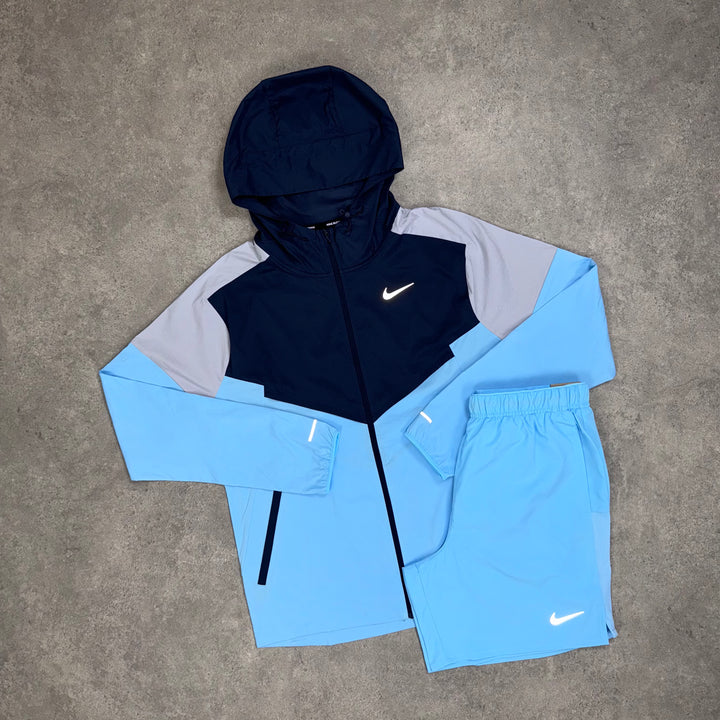 Nike Light Windrunner Shorts Set (Baby-Blue)