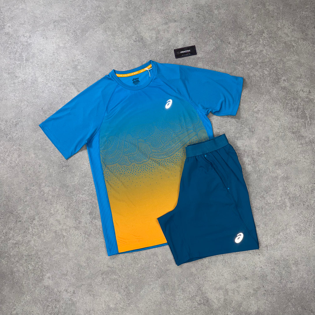 ASICS Drift Short Set – Teal x Gold