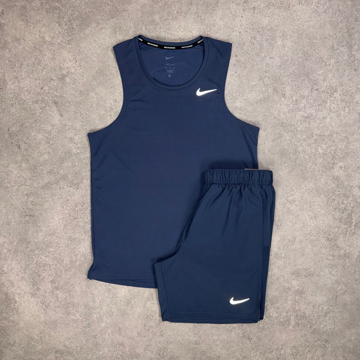 Nike Tank Top Short Set (Navy)