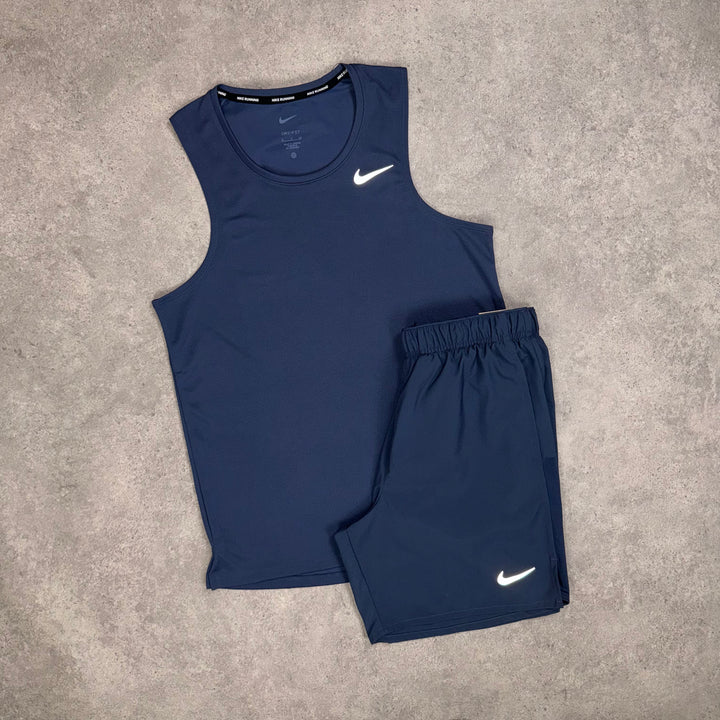 Nike Tank Top Short Set (Navy)