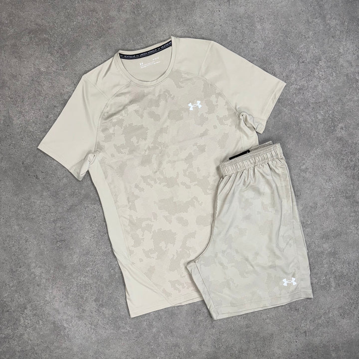 Under Armour Woven Camo Short Set (Beige)