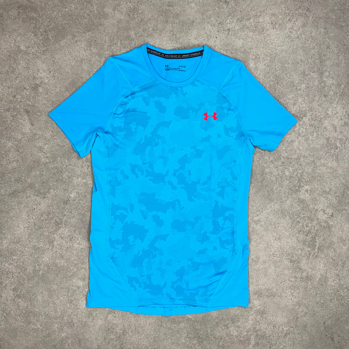Under Armour Woven Camo T-Shirt (Blue/Red)