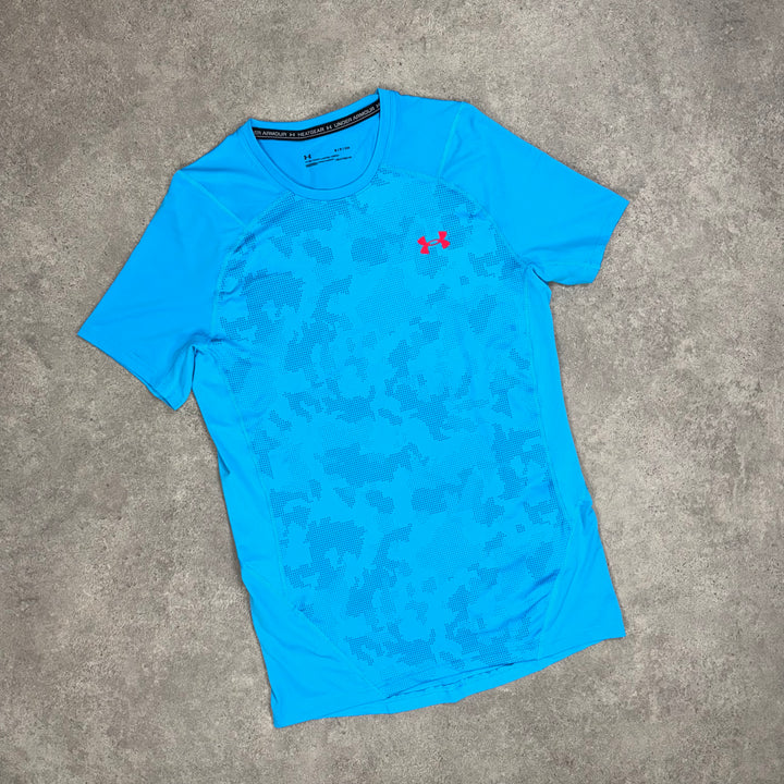 Under Armour Woven Camo T-Shirt (Blue/Red)