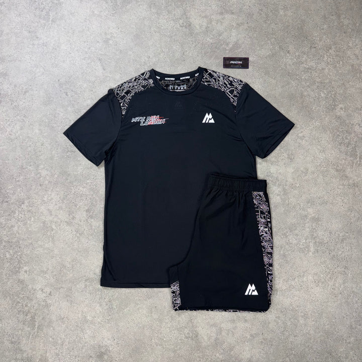 Montirex Run London Short Set – Black