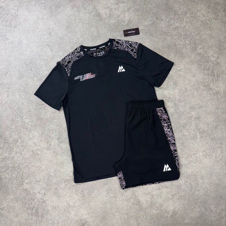 Montirex Run London Short Set – Black
