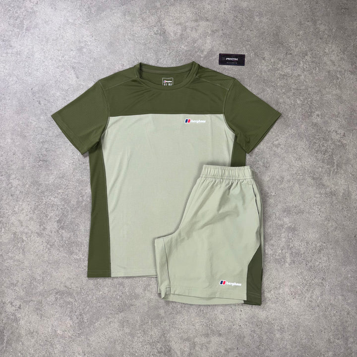 Berghaus Terrain Short Set – Olive x Light Sage