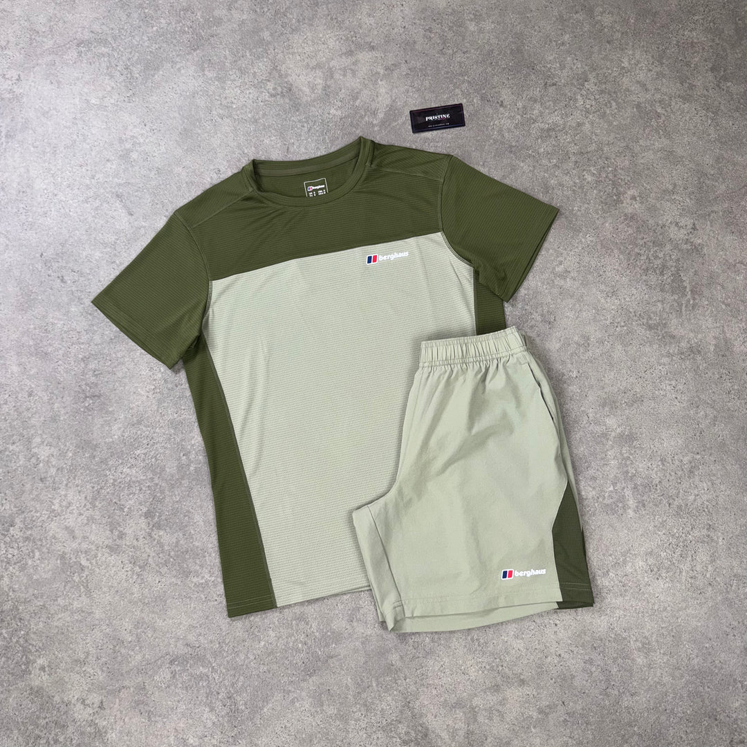 Berghaus Terrain Short Set – Olive x Light Sage