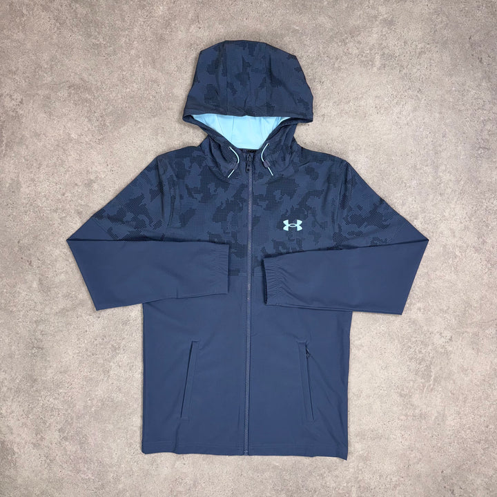 Under Armour Woven Camo Windrunner (Blue)