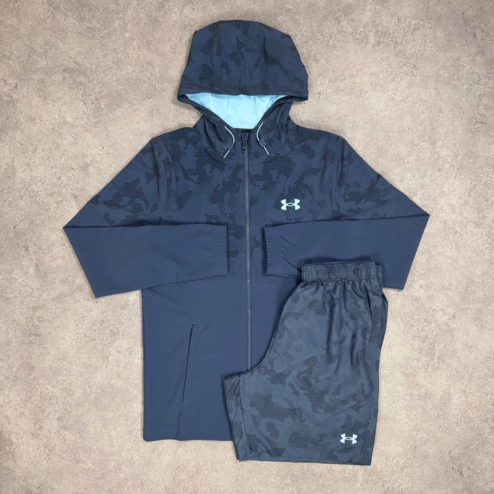 Under Armour Woven Camo Short Set (Navy-Blue)