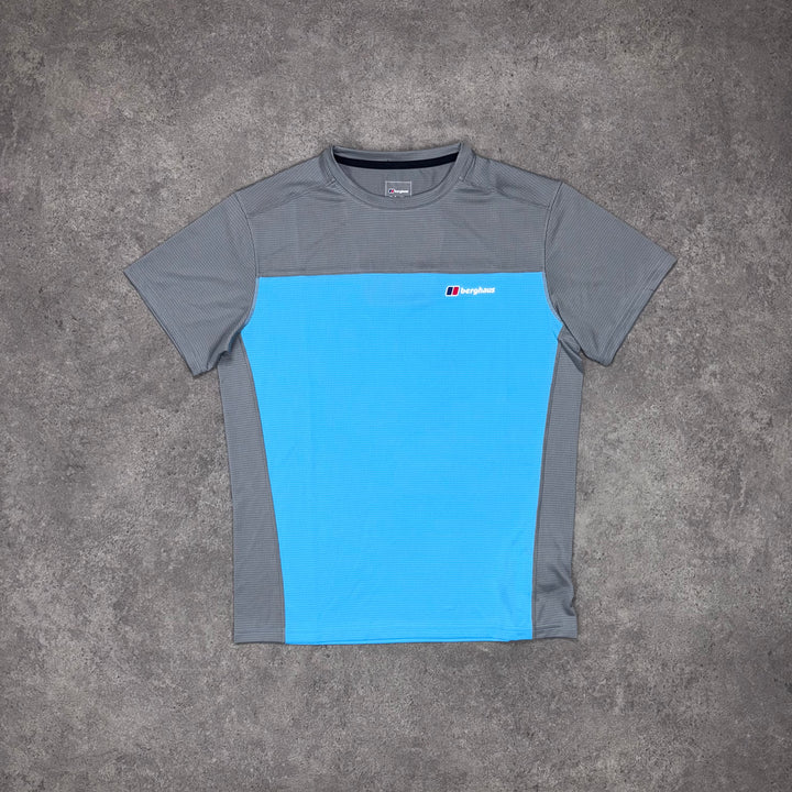 Berghaus Active Tee – Sky Blue x Charcoal
