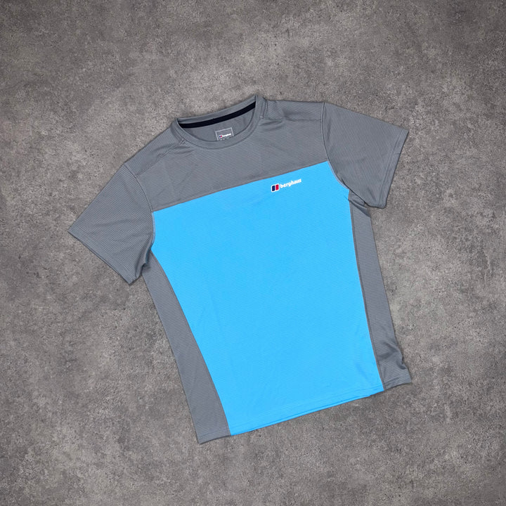 Berghaus Active Tee – Sky Blue x Charcoal