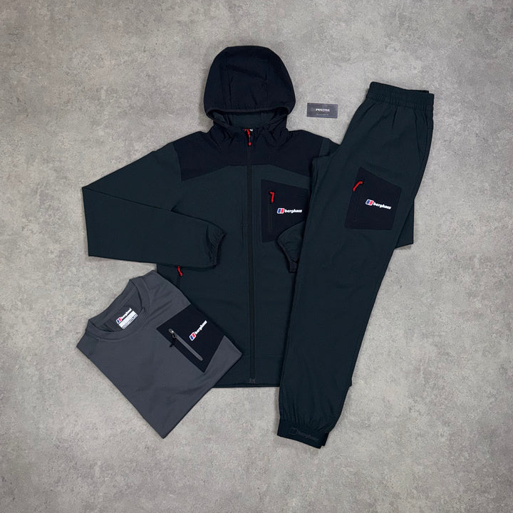 Berghaus Apex Tri Pant Set – Obsidian x Graphite Grey x Black