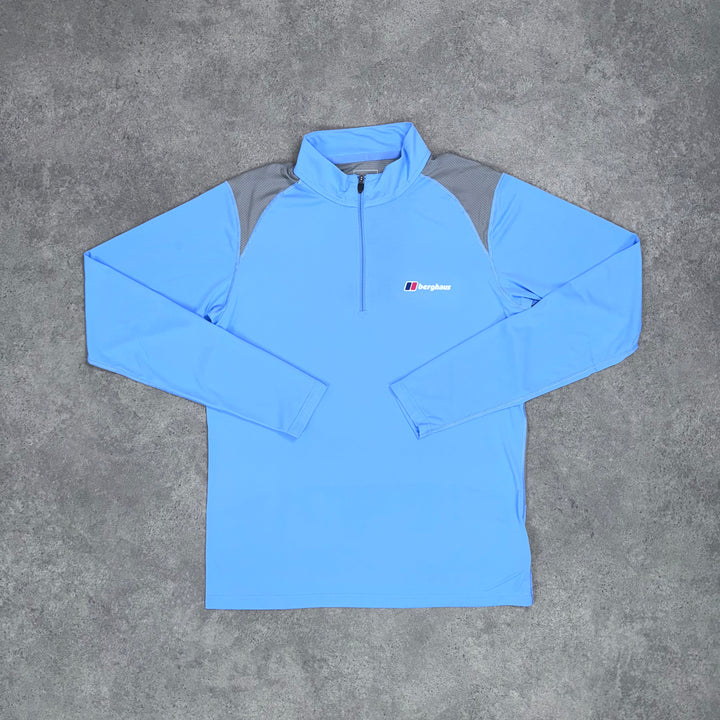 Berghaus Wayside Tech 1/4 Zip (Baby-Blue/Grey)