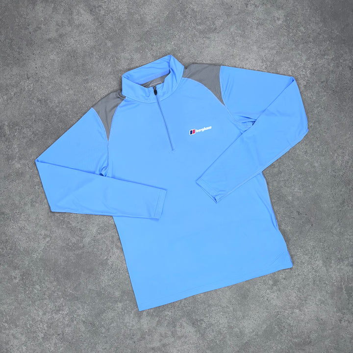 Berghaus Wayside Tech 1/4 Zip (Baby-Blue/Grey)