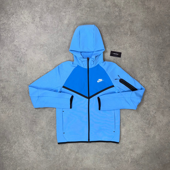 Nike Tech Fleece Full-Zip Hoodie – Sky x Royal Blue