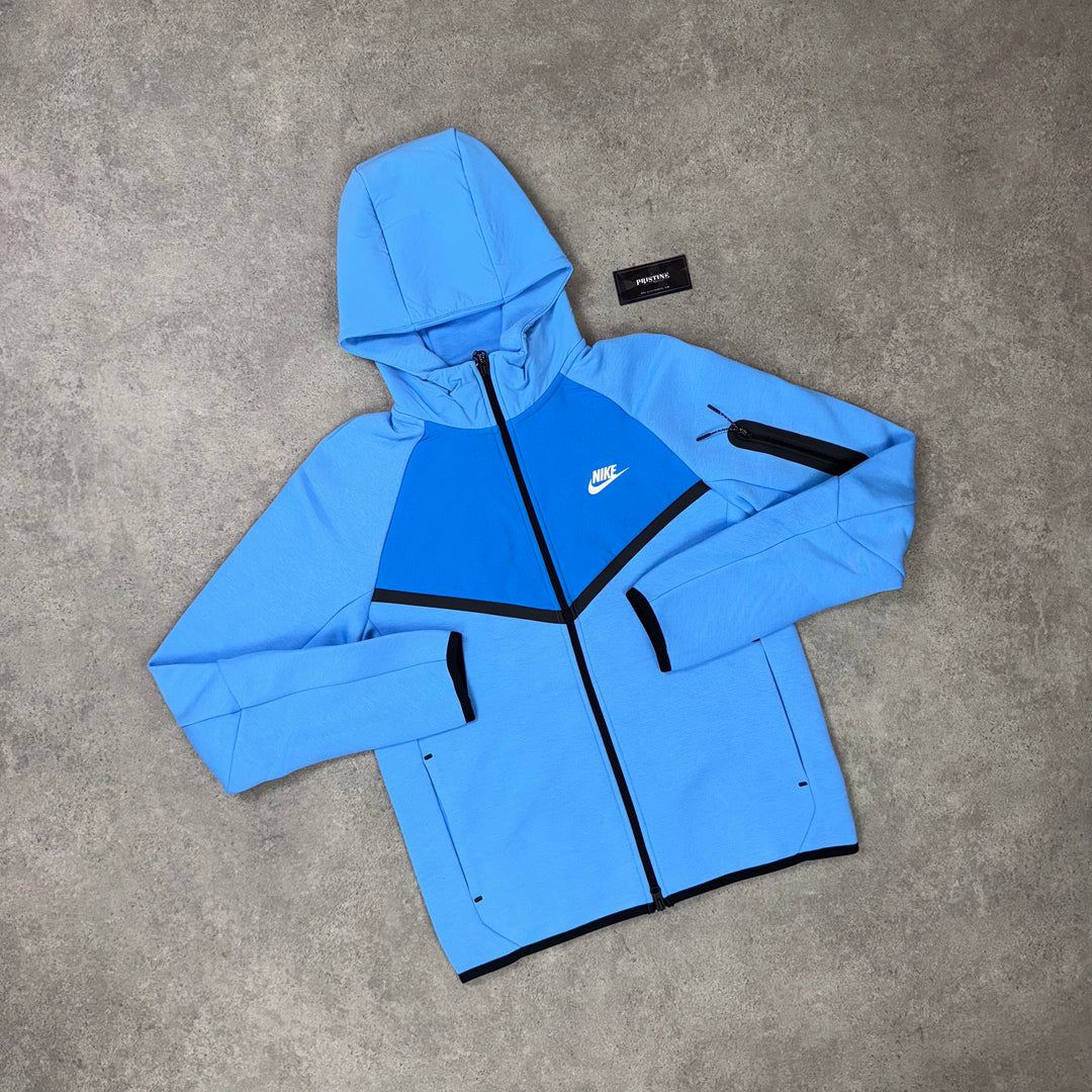 Nike Tech Fleece Full-Zip Hoodie – Sky x Royal Blue