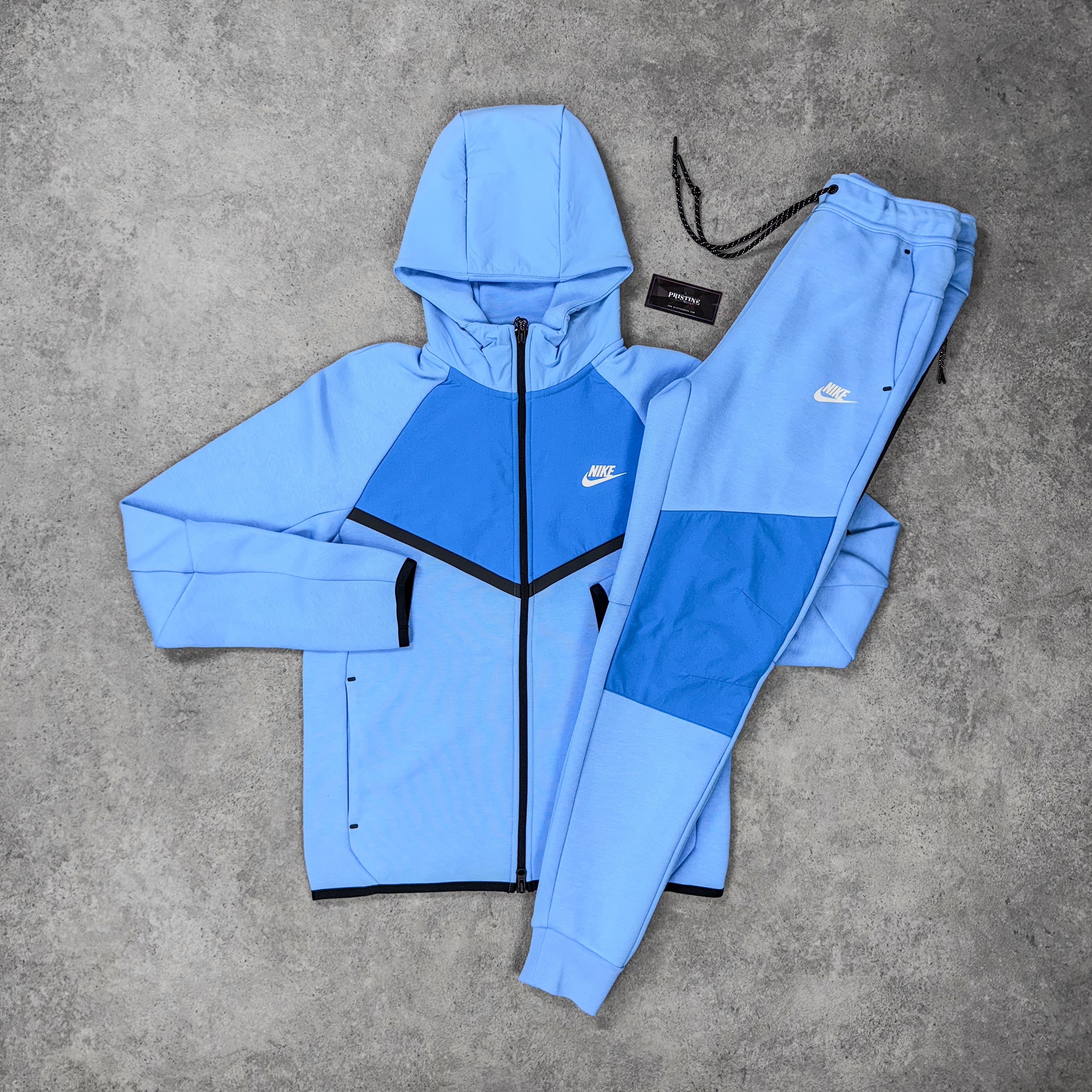 Nike Tech Fleece Twin Set – Sky x Royal Blue – Pristine Moda