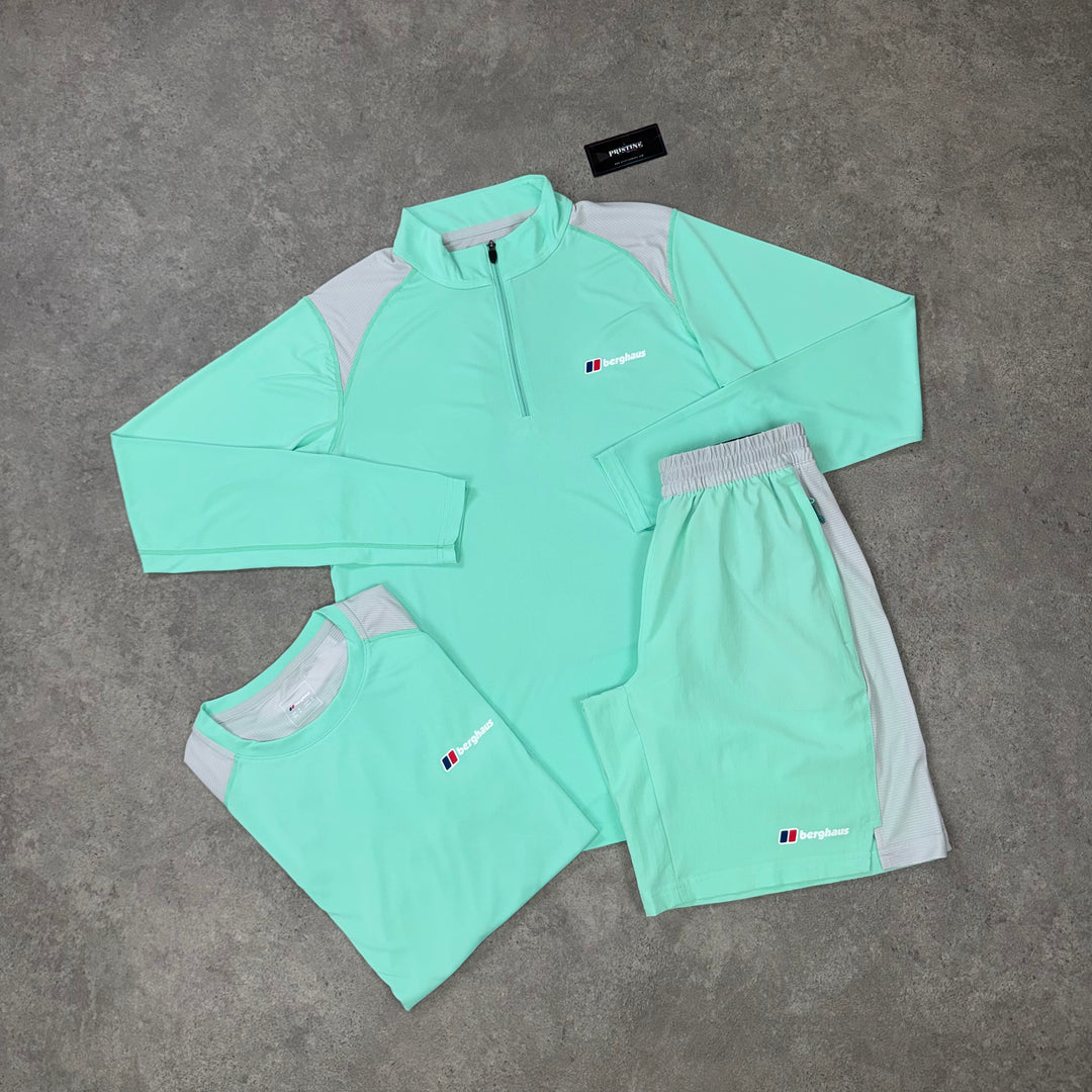 Berghaus Horizon 1/4 Zip Tri Set – Mint Wave x Chalk