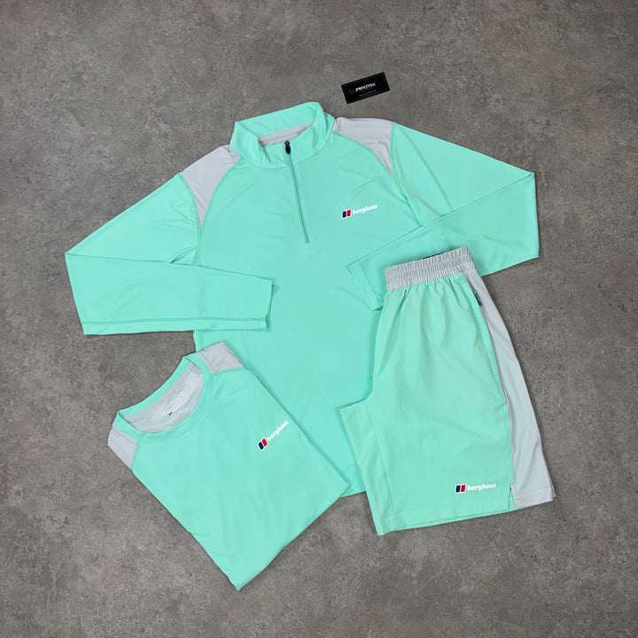 Berghaus Horizon 1/4 Zip Tri Set – Mint Wave x Chalk