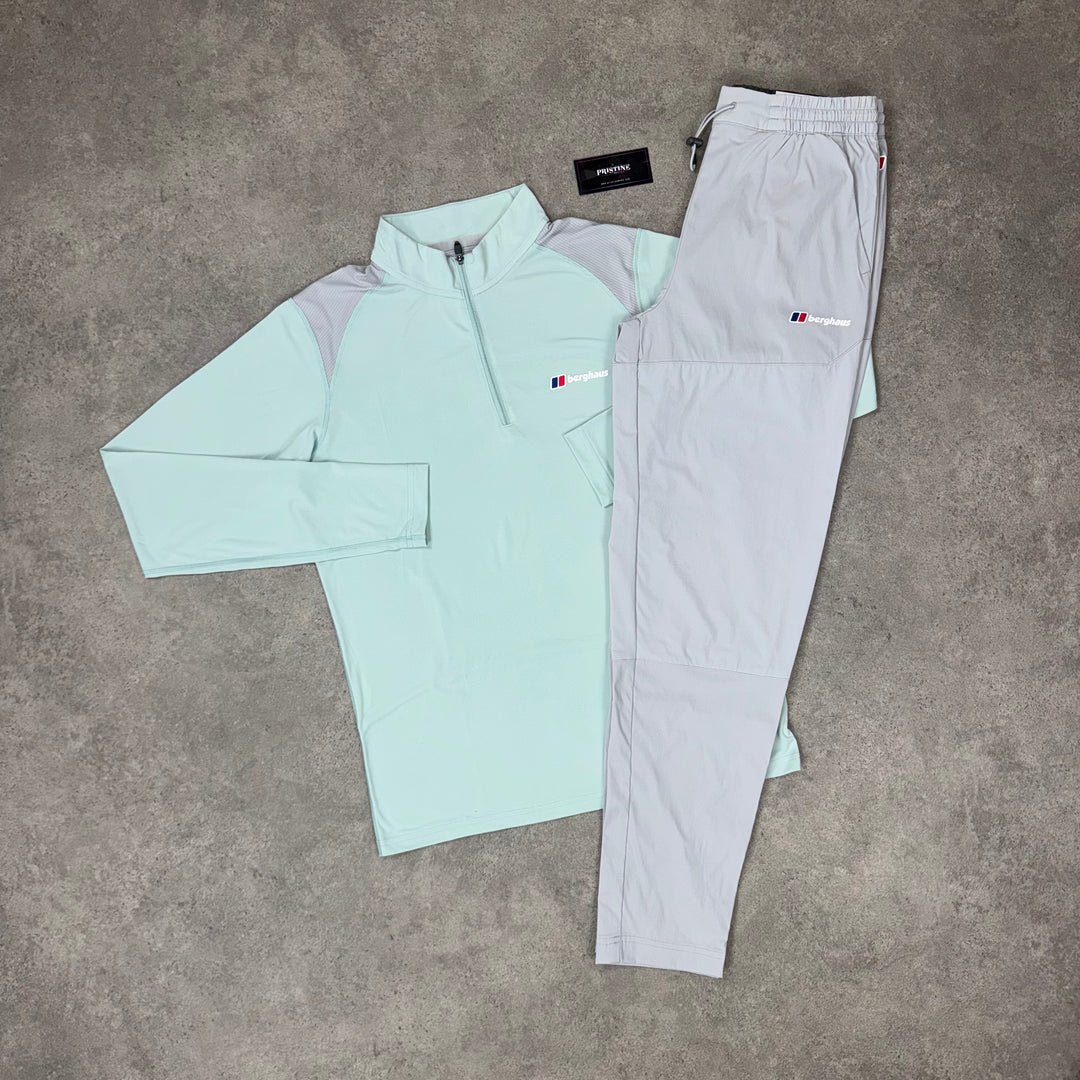 Berghaus Horizon 1/4 Zip Twin Set – Mint x Silver Mist