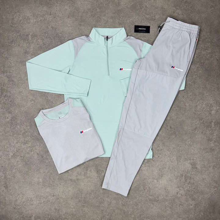 Berghaus Horizon 1/4 Zip Tri Pant Set – Silver Mist x Mint