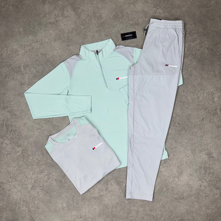 Berghaus Horizon 1/4 Zip Tri Pant Set – Silver Mist x Mint